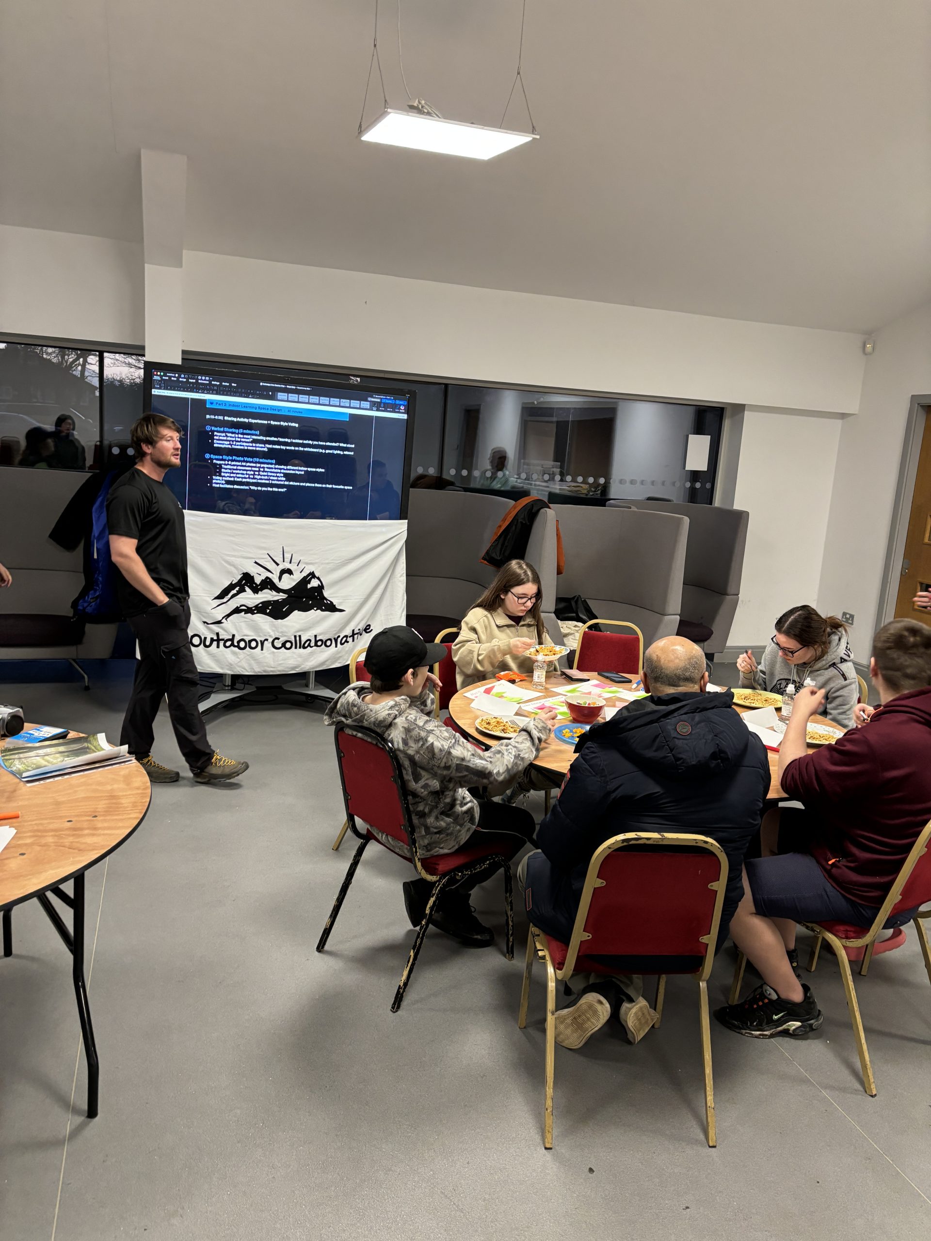 Young people taking part in a Nature Vibes co-design and feedback session.